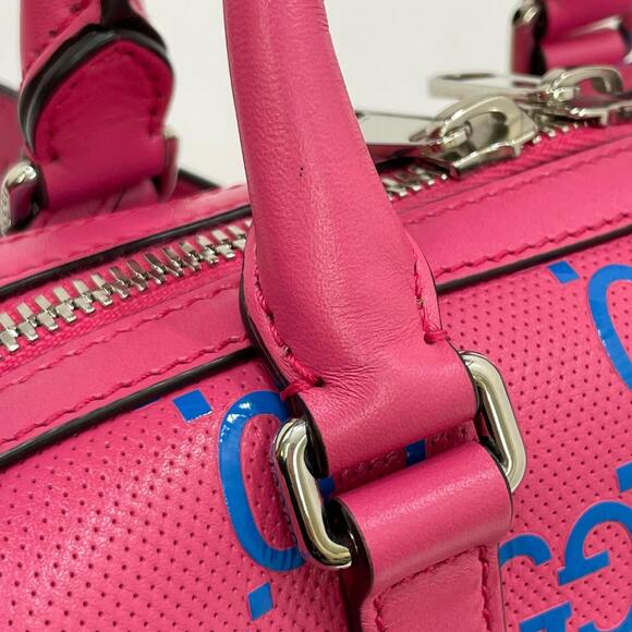 Gucci GG Blue Band Shoulder Bag Handbag Pink - Picture 9 of 12